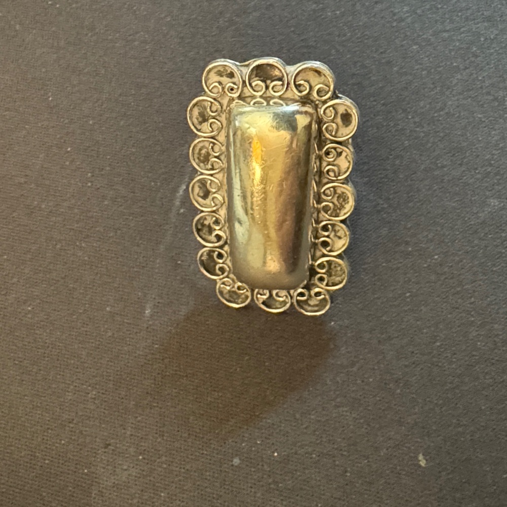 Elegant Mexican Silver Statement Ring - image 7